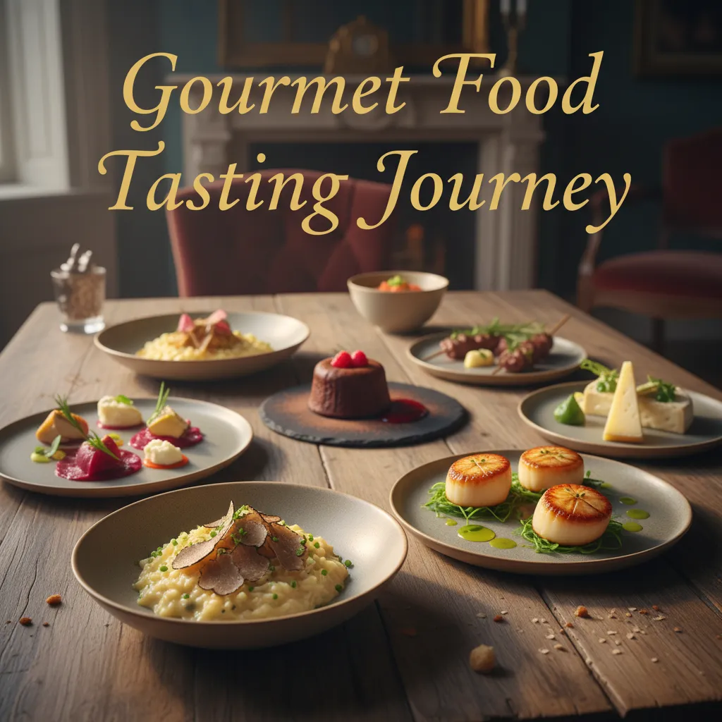 Gourmet food tasting journey
