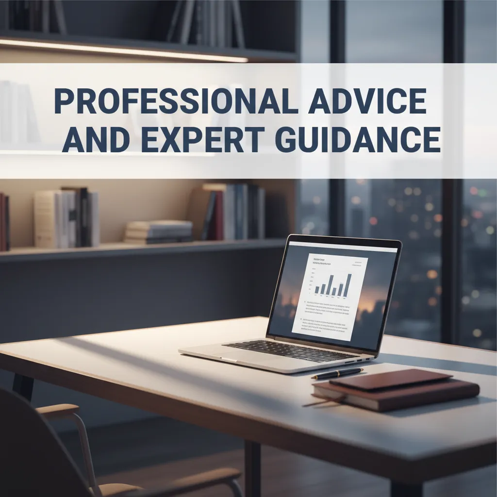 Professional advice and expert guidance
